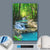 Canvalight® Leuchtbild  Tropischer Wasserfall  Hochformat Material wandbild.com