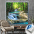 Canvalight® Leuchtbild Tropischer Wasserfall Quadrat Produktfoto wandbild.com