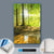 Canvalight® Leuchtbild  Wald mit Sonnenstrahlen  Hochformat Material wandbild.com