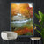 Canvalight® Leuchtbild Wald & Wasserfall No. 5 Hochformat Produktfoto wandbild.com