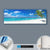 Canvalight® Leuchtbild  Weißer Strand & Kokospalme  Panorama Material wandbild.com