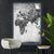 Canvalight® Leuchtbild Weltkarte Grautöne Hochformat Produktfoto wandbild.com