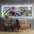 Canvalight® Leuchtbild Zebra & Blumen Panorama Produktfoto wandbild.com