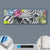 Canvalight® Leuchtbild  Zebra & Blumen  Panorama Material wandbild.com