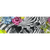 Canvalight® Leuchtbild Zebra & Blumen Panorama Motive wandbild.com