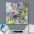 Canvalight® Leuchtbild  Zebra & Blumen  Quadrat Material wandbild.com