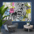Canvalight® Leuchtbild Zebra & Blumen Querformat Produktfoto wandbild.com