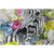 Canvalight® Leuchtbild Zebra & Blumen Querformat Motive wandbild.com