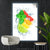 Canvalight® Leuchtbild Zitrusfrüchte auf Eis Hochformat Produktfoto wandbild.com