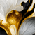 Canvalight® Leuchtbild Marmor Blüten in weiß & gold Hochformat Zoom wandbild.com