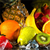 Canvalight® Leuchtbild Obst-in spritzendem Wasser Hochformat Zoom wandbild.com