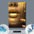 Spannbild  Goldene Lippen  Hochformat Material wandbild.com