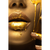 Spannbild Goldene Lippen Hochformat Motive wandbild.com