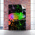 Spannbild Regenbogen Cham&auml;leon Hochformat Wandbild 1