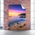 Spannbild Sonnenuntergang in Bucht Hochformat Wandbild 1