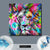 Spannbild  Pop Art Löwe No.1  Quadrat Material wandbild.com