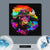 Spannbild  Pop Art Stier  Quadrat Material wandbild.com