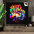 Spannbild Pop Art Wolf Quadrat Produktfoto wandbild.com