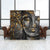 Spannbild Buddha &amp; Bambus Schwarz Quadrat Wandbild 1