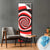 Spannbild Spirale in rot weiß schwarz Schmal Produktfoto wandbild.com
