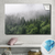 Spannbild Wald im Nebel Querformat Produktfoto wandbild.com