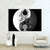 Spannbild Totenkopf Yin Yang Querformat Wandbild 1