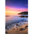 Spannbild Sonnenuntergang in Bucht Hochformat Wandbild 2