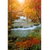 Spannbild Wald &amp; Wasserfall No. 5 Hochformat Wandbild 2