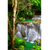 Spannbild Wald &amp; Wasserfall No. 6 Hochformat Wandbild 2