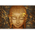 Spannbild Buddha &amp; Bambus in Gold Querformat Wandbild 2