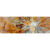 Wechselmotiv Abstrakter Blütenzauber in orange Panorama Motive wandbild.com