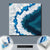 Wechselmotiv  Blauer Achat  Quadrat Material wandbild.com