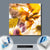 Wechselmotiv  Blumen Collage No.1  Quadrat Material wandbild.com