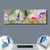 Wechselmotiv  Blumenwiese mit Schmetterlingen  Panorama Material wandbild.com
