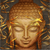 Wechselmotiv Buddha & Bambus in Gold Quadrat Motive wandbild.com