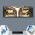 Wechselmotiv  Buddha Silber & Gold  Panorama Material wandbild.com