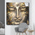Wechselmotiv Buddha Silber & Gold Quadrat Produktfoto wandbild.com