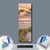 Wechselmotiv  Dünen am Nordseestrand  Panoramahochformat Material wandbild.com