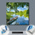 Wechselmotiv  Flusslandschaft  Quadrat Material wandbild.com