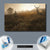 Wechselmotiv  Rothirsch im Nebel  Querformat Material wandbild.com
