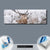 Wechselmotiv  Rothirsch im Winter  Panorama Material wandbild.com