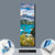 Wechselmotiv  Sommermorgen am Bergsee  Panoramahochformat Material wandbild.com