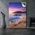 Wechselmotiv Sonnenuntergang in Bucht Hochformat Produktfoto wandbild.com