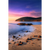 Wechselmotiv Sonnenuntergang in Bucht Hochformat Motive wandbild.com