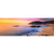 Wechselmotiv Sonnenuntergang in Bucht Panorama Motive wandbild.com