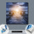 Wechselmotiv  Sonnenuntergang & Meer  Quadrat Material wandbild.com