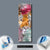 Wechselmotiv  Tiger & Blumen  Panoramahochformat Material wandbild.com