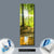 Wechselmotiv  Wald mit Sonnenstrahlen  Panoramahochformat Material wandbild.com