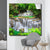 Wechselmotiv Wald & Wasserfall No. 6 Quadrat Produktfoto wandbild.com