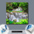 Wechselmotiv  Wald & Wasserfall No. 6  Quadrat Material wandbild.com